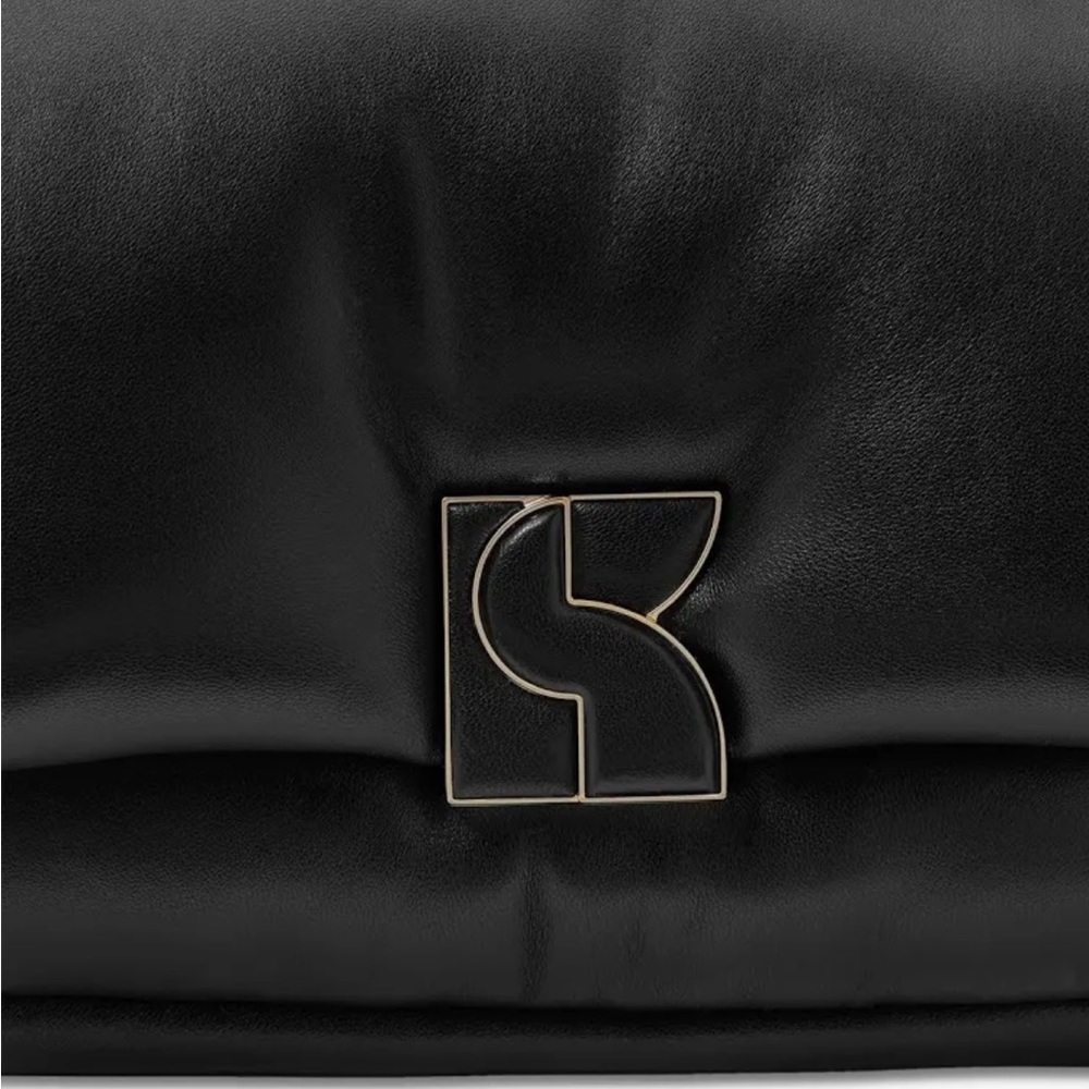 Kate Spade Black Leather Clutch brand new with tags final sale no return